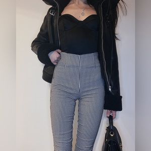Dynamite black and white pants